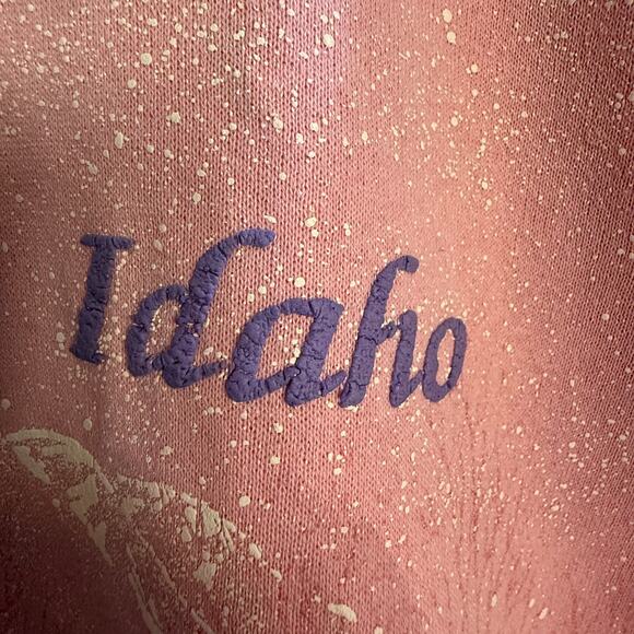 Vintage 1991 San Segal Idaho Sweat Shirt Womens Pink Size XL Ultra Sweats - Picture 2 of 6